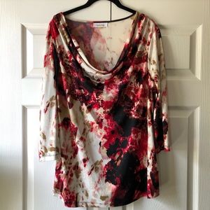 Calvin Klein 3/4 sleeve blouse Size Large